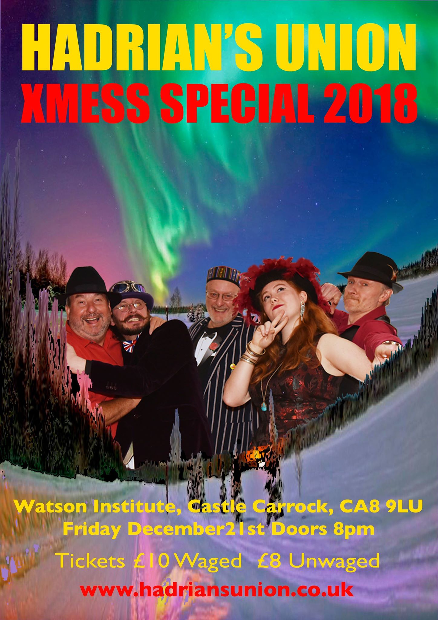 Hadrians Union (Watson Institute Fundraiser) - Friday December 21st 2018