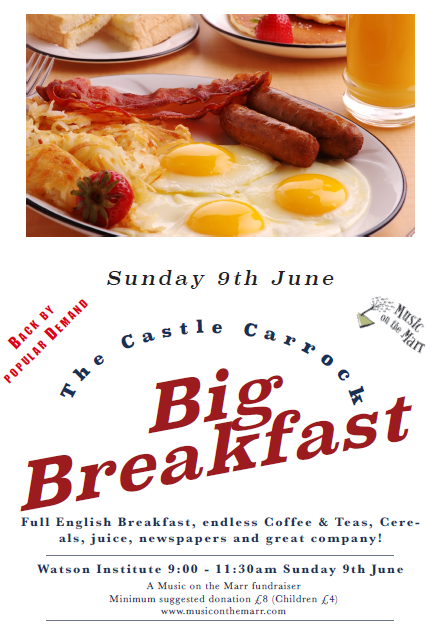 The Third Castle Carrock Big Breakfast on Sunday June 9th